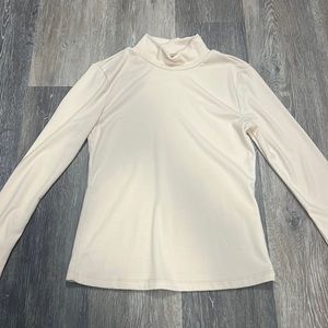 Tan Mock Neck